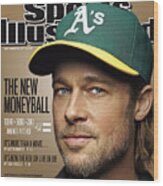 Brad Pitt Sports Illustrated Cover Wood Print