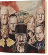 Breaking Bad Family Portrait Wood Print