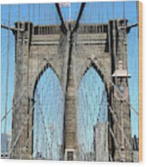 Brooklyn Bridge - New York, N.y. Wood Print
