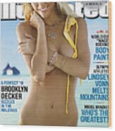 Brooklyn Decker Swimsuit 2010 Sports Illustrated Cover Wood Print