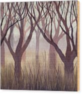 Brownish Forest Wood Print