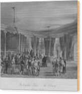 Buckingham Palace,- The Library Wood Print