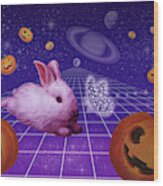 Bunny's Pumspective Wood Print