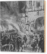 Burning The Pope In Effigy At Temple Bar Wood Print