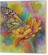 Butterfly Kiss Wood Print