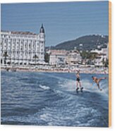 Cannes Watersports Wood Print