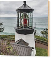 Cape Meares Lighthouse Wood Print