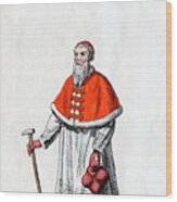 Cardinal Campeius, Costume Design Wood Print