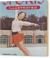 Carol Heiss, Figure Skating Sports Illustrated Cover Wood Print