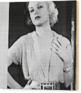 Carole Lombard In No Man Of Her Own -1932-. Wood Print