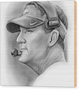 Chad Morris Wood Print