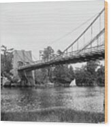 Chain Bridge At Newburyport Wood Print