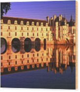Chenonceaux Castle In France Wood Print