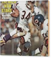 Chicago Bears Walter Payton... Sports Illustrated Cover Wood Print