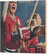 Chicago Blackhawks Bobby Hull... Sports Illustrated Cover Wood Print