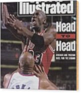 Chicago Bulls Michael Jordan, 1993 Nba Finals Sports Illustrated Cover Wood Print