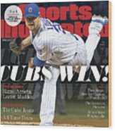 Chicago Cubs, 2016 World Series Champions Sports Illustrated Cover Wood Print