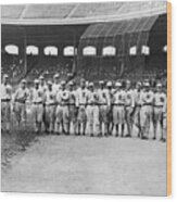 Chicago White Sox Of 1920 In Pose Wood Print