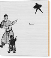 Chinese Kite Wood Print