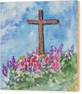 Christian Cross 3 Wood Print