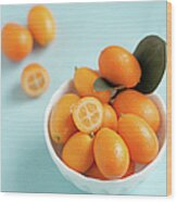 Citrus Kumquat Wood Print