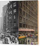 City - Chicago Il - Marshall Fields Company 1911 - Side By Side Wood Print