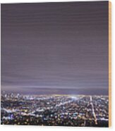 Cityscape, Los Angeles Wood Print