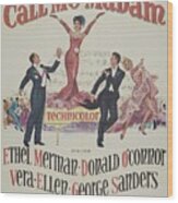 Classic Movie Poster - Call Me Madam Wood Print