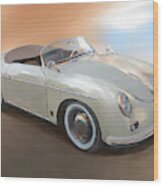 Classic Porsche Speedster Wood Print