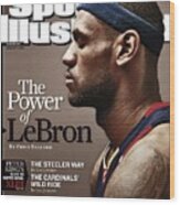 Cleveland Cavaliers Lebron James Sports Illustrated Cover Wood Print