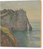 Cliff And Porte Daval Wood Print