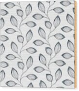 Climbing Leaves Repeat Pattern Wood Print