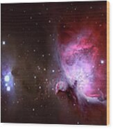 Closeup Of The Great Orion Nebula Wood Print