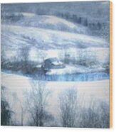 Cold Valley Wood Print