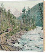 Colorado Needle Mountains, Canon Of The Rio Ias Animus Wood Print