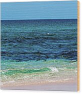 Colorful Sea Shore Wood Print