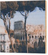Colosseum, Rome - 29 Wood Print