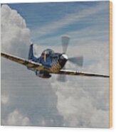 Contrary Mary - P51 Mustang Wood Print