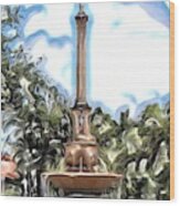 Coral Gables De Soto Fountain Wood Print