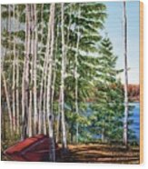 Cottage Country Wood Print