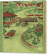Cover Of Thirty Miles Around Philadelphia Wood Print