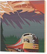 Cp Travel By Train Wood Print