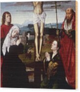 Crucifixion, Early 16th Century. Artist Wood Print