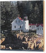 Curtis Island Lighthouse Wood Print