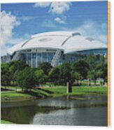 Dallas Cowboys Att Stadium Arlington Texas Wood Print