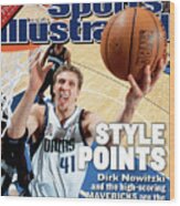 Dallas Mavericks Dirk Nowitzki, 2002 Nba Western Conference Sports Illustrated Cover Wood Print