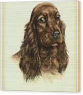 Danchin Red Cocker Spaniel Wood Print