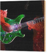 Guitar Nebula Wood Print