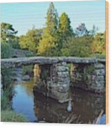 Dartmoor Clapper Bridge Wood Print