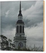 Dartmouth College's Clock Tower Wood Print